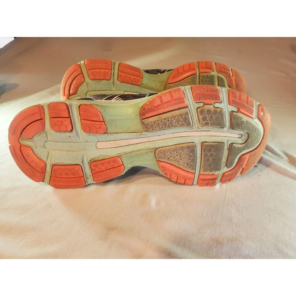 Womens ASICS GEL NIMBUS 19 Running Shoes SIZE 8 M Grey / Aqua Coral $179 MSRP